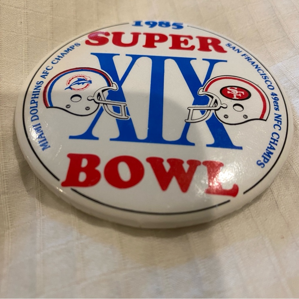 Button, Pin 1985 Super Bowl XIX - Picture 5 of 5